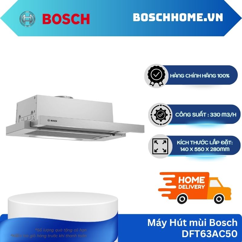 Máy hút mùi âm tủ Bosch DFT63AC50